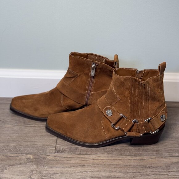 Brown Leather DKNY Heeled Boot - Picture 3 of 7